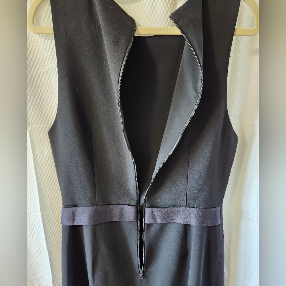 Alice & Olivia Black Sleevless Dress With Assymetrical Detail BNWT Size 10 - Picture 6 of 10